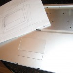 Initial design for cutting/folding case.